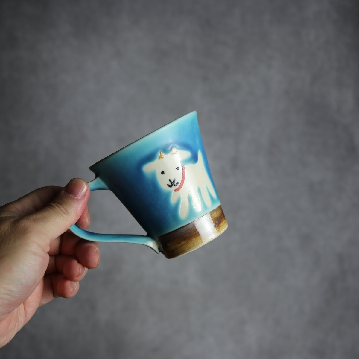 アニマルマグ ヤギ10 やちむん 陶器 アトリエクッチャネ:7026040