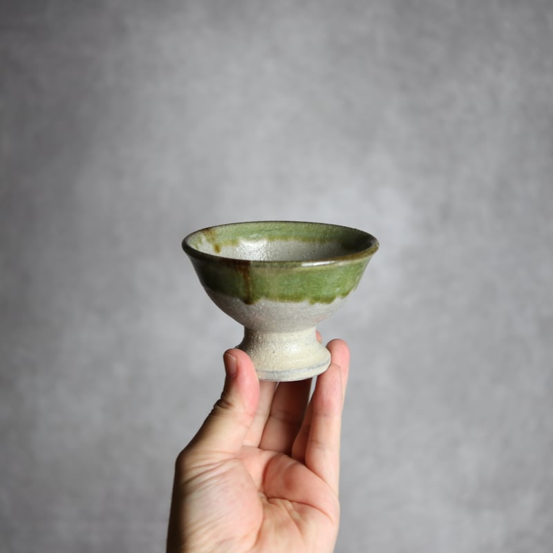 3寸 高杯鉢1 緑釉 やちむん 陶器 榮一工房:7013169 | MADE IN