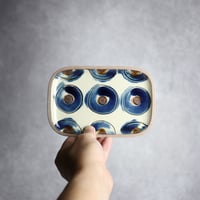 長角皿 小 ポミエ 呉須 やちむん 陶器 一翠窯:7021001