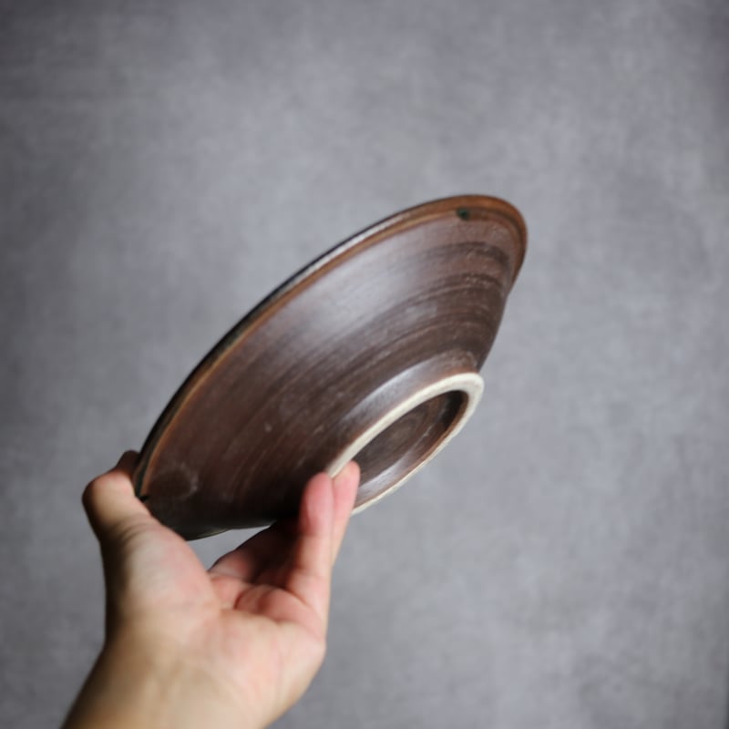 7寸皿2 呉須釉 唐草 やちむん 陶器 榮一工房:7013019 | MADE IN OKIN