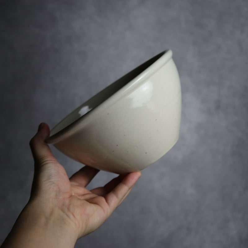 深ボウル 白 L やちむん 陶器 nayan:7202033 | MADE IN OKINAWA