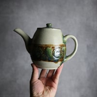 ティーポット1 三彩 線彫唐草 やちむん 陶器 榮一工房:7013097 | MADE