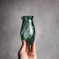 みなも徳利 グリーン 琉球ガラス 工房清天:7102019