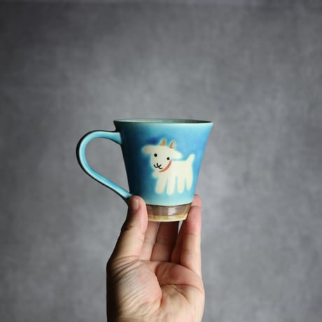 アニマルマグ ヤギ13 やちむん 陶器 アトリエクッチャネ:7026040