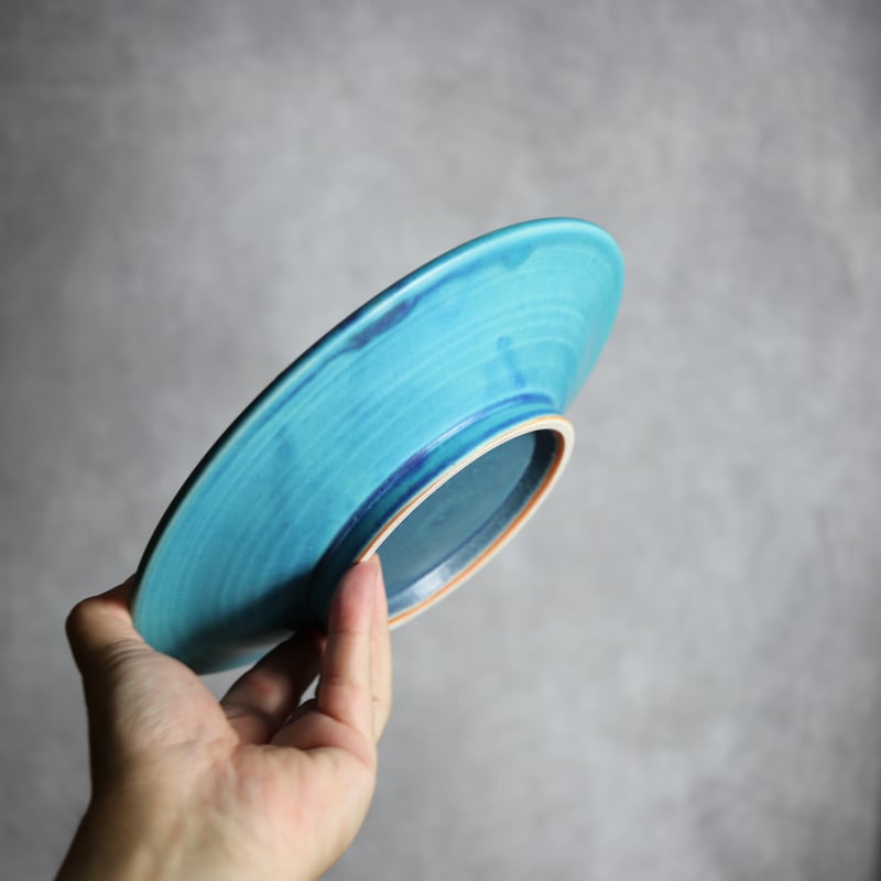 深貝工房　7寸リム皿　2枚セット　やちむん 深貝工房 7寸リム皿 2枚セット やちむん 深貝工房 7寸リム皿 2枚セット