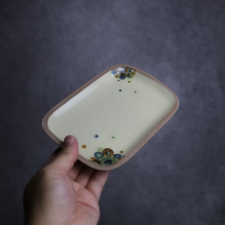 長角皿 小 シャボン やちむん 陶器 一翠窯:7021001