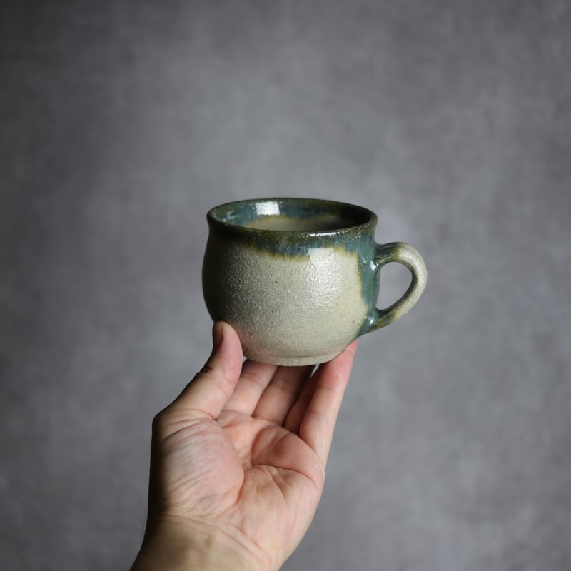 コーヒーカップ小1 緑釉 やちむん 陶器 榮一工房:7013086 | MADE IN OKI