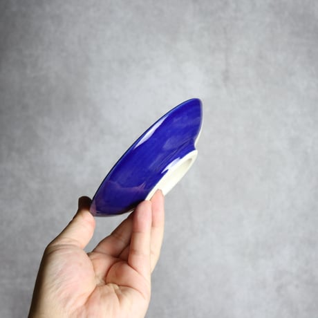 4寸皿 呉須釉 唐草 やちむん 陶器 高江洲陶磁器:7205003