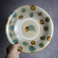 9寸皿S1 三彩 点打 やちむん 陶器 北窯 松田米司工房:7003030