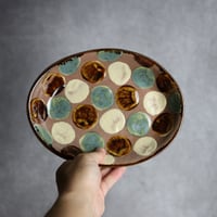 オーバル皿4 貝紋 やちむん 陶器 エドメ陶房:7201002