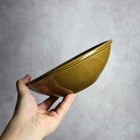 浅ボウル 茶 M やちむん 陶器 nayan:7202019