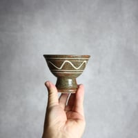 3寸 高杯鉢2 イッチン 波紋 やちむん 陶器 榮一工房:7013169