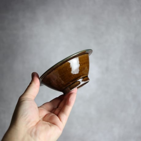 4寸ワンブーS1 呉須釉 点打 やちむん 陶器 北窯 松田米司工房:7003013