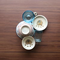 やちむんと琉球ガラスで こどもそばセット5