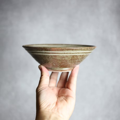 5寸浅鉢1 イッチン 線描 やちむん 陶器 榮一工房:7013067