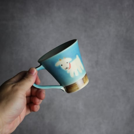 アニマルマグ ヤギ8 やちむん 陶器 アトリエクッチャネ:7026040