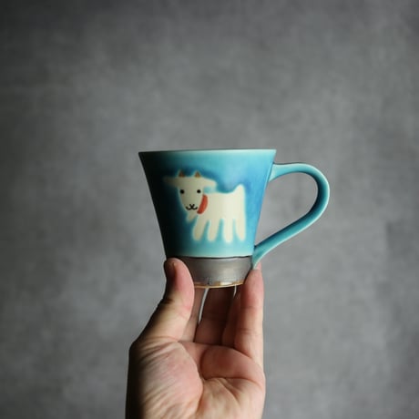 アニマルマグ ヤギ16 やちむん 陶器 アトリエクッチャネ:7026040