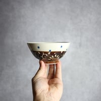 4寸マカイ 飴釉 唐草 やちむん 陶器 高江洲陶磁器:7205009