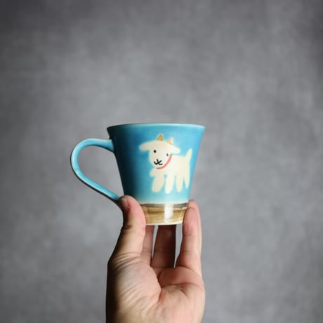 アニマルマグ ヤギ2 やちむん 陶器 アトリエクッチャネ:7026040