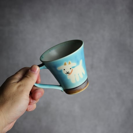 アニマルマグ ヤギ4 やちむん 陶器 アトリエクッチャネ:7026040