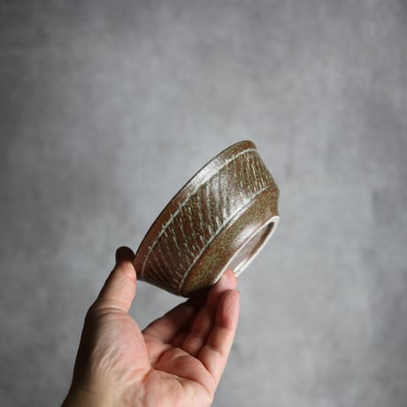 4寸安南鉢2 白釉 飛鉋 やちむん 陶器 榮一工房:7013155