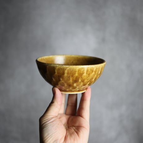 4寸ボウル 亀甲紋 ブラウン1 やちむん 陶器 cerca:7025024