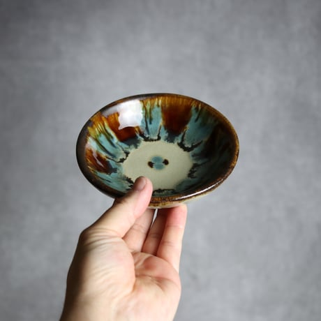 小鉢2 三彩紋 やちむん 陶器 エドメ陶房:7201001