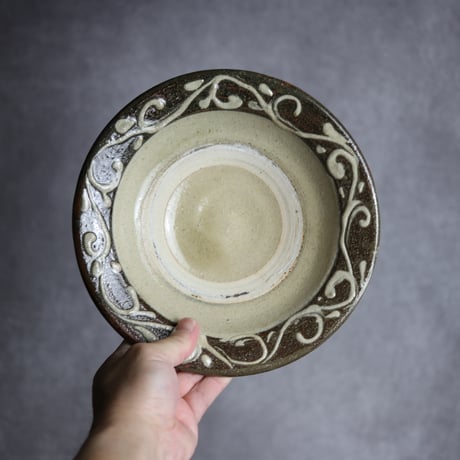 未使用⭐︎ 宮城陶器 やちむん ペルシャ釉リム皿/7寸・8.5寸の2枚セット 未使用⭐︎ 宮城陶器 やちむん ペルシャ釉リム皿/7寸・8.5寸の2