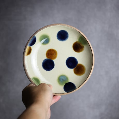 色鮮やかな陶器の皿 直径40cm 6寸皿 | 詩の国商店