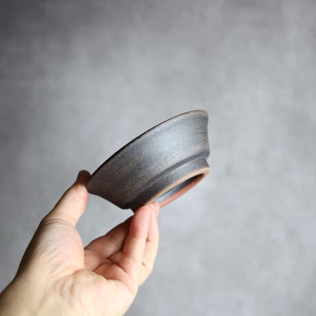 3.5寸安南鉢S1 灰 黒釉 やちむん 陶器 厨子甕と陶 ひ窯:7029038
