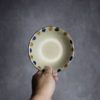 4寸安南鉢S2 飴 呉須釉 点打 やちむん 陶器 北窯 松田米司工房:7003033