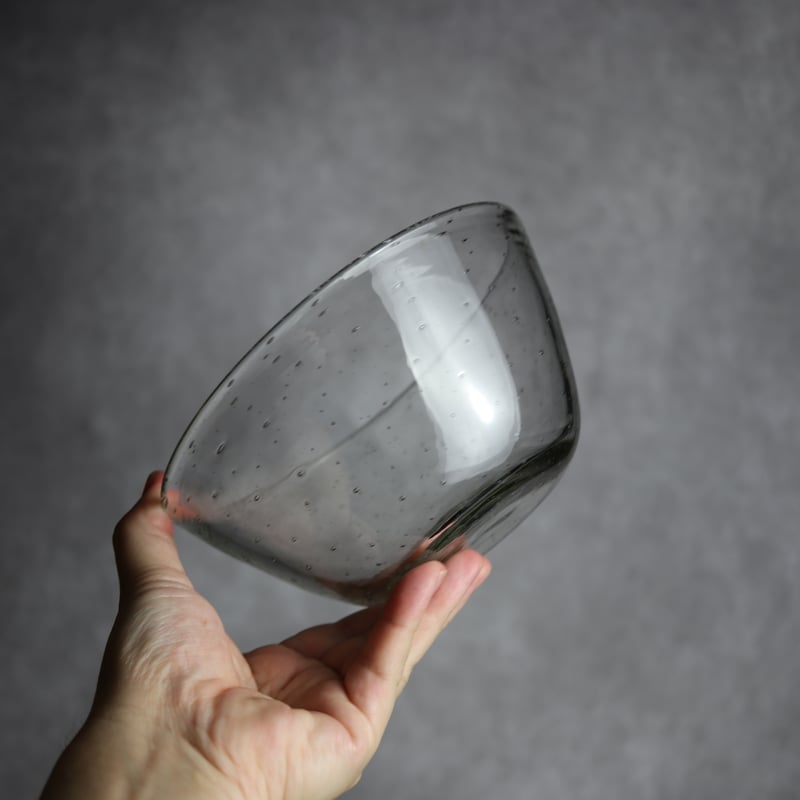 気泡ボウル小 クリア 琉球ガラス ガラス工房 清天:7102005 | MADE IN