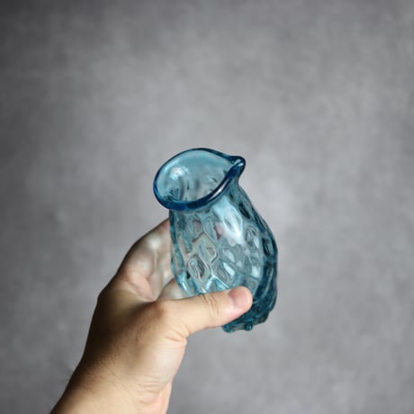 みなも徳利 水色 琉球ガラス 工房清天:7102018
