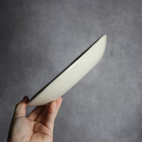 楕円皿 小 呉須釉 ストライプ やちむん 陶器 高江洲陶磁器:7205007