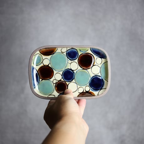 長角皿 小 カサブランカ やちむん 陶器 一翠窯:7021001