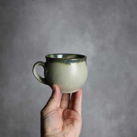 コーヒーカップ小1 緑釉 やちむん 陶器 榮一工房:7013086