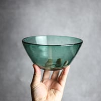 気泡ボウル小 グリーン 琉球ガラス ガラス工房 清天:7102041