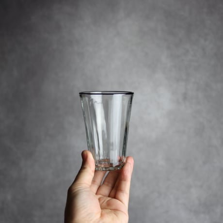 琉球ガラス ヴィンテージひとくちビア クリア  工房glass32 : 7105019