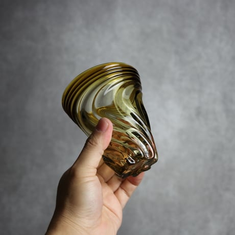 S.モールグラス ブラウン 琉球ガラス ガラス工房 清天:7102024