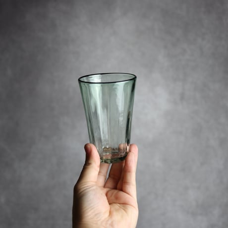 琉球ガラス ヴィンテージひとくちビア 緑 工房glass32 : 7105019