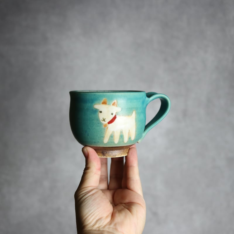 丸マグ ヤギ6 やちむん 陶器 atelier qucchane:7026039 | MADE