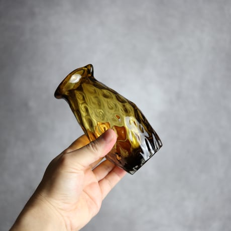 みなも徳利 ブラウン 琉球ガラス 工房清天:7102020