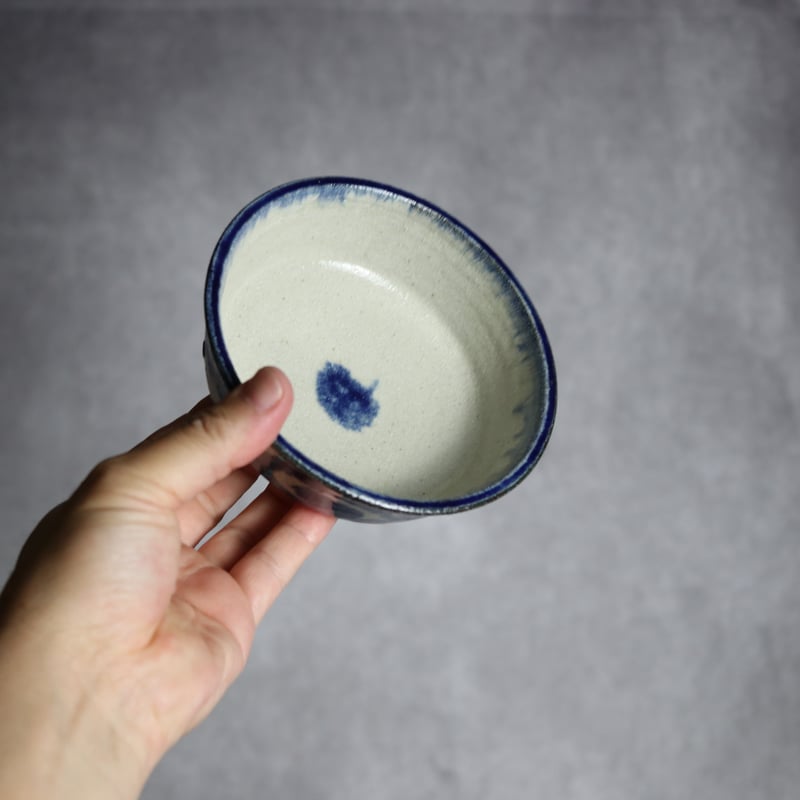 4寸安南鉢1 呉須釉 唐草 やちむん 陶器 榮一工房:7013155 | MADE IN OK
