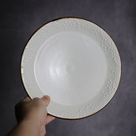 Y2396-1 中国 宋時代 人物図 波型皿 直径23㎝ 箱付き　せ Y2396-1 中国 宋時代 人物図 波型皿 直径23㎝ 箱付き せ