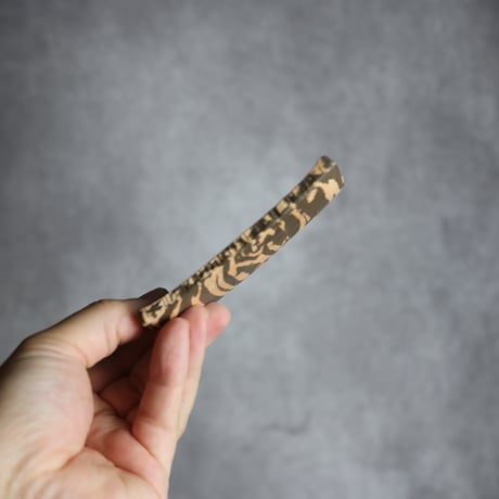 豆皿長2 黒 練り込み やちむん 陶器 南蛮焼知念窯 :7209001
