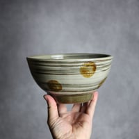 6寸鉢S2 飴釉 点打 刷毛目 やちむん 陶器 北窯 松田米司工房:7003036