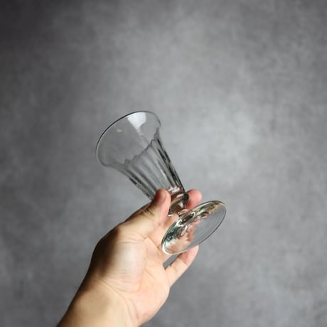 琉球ガラス ヴィンテージ食前酒グラス クリア  工房glass32：7105022