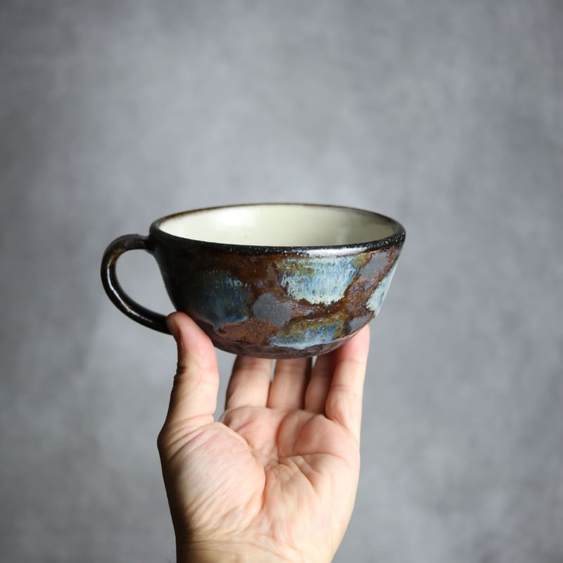 スープカップS1 黒シリーズ やちむん 陶器 sui:7022015 | MADE IN OK