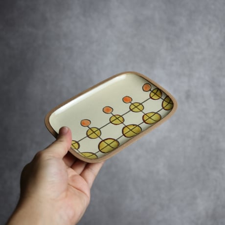 長角皿 小 赤絵 チェルシー やちむん 陶器 一翠窯:7021017