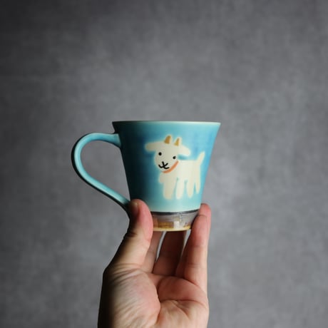アニマルマグ ヤギ4 やちむん 陶器 アトリエクッチャネ:7026040